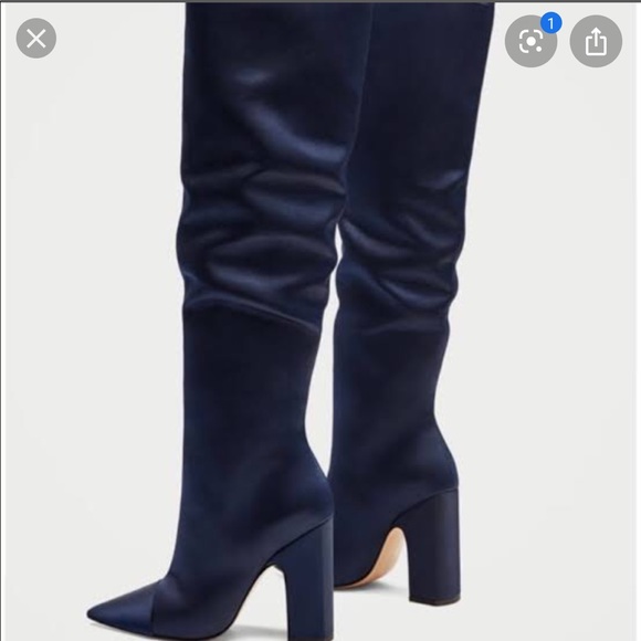 Zara satin knee high boots - Picture 7 of 7